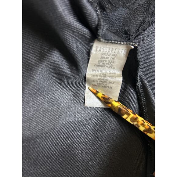 Vasarette made in USA black lace camisole 2XL - Picture 4 of 4